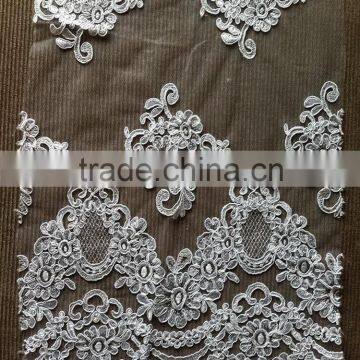 Newest style hot sell fabric corded laces