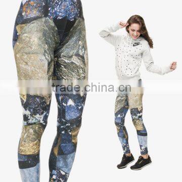 factory price 3d digital full print colorful womens gym leggings printed