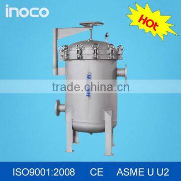 INOCO stainless steel multi-bag filter housing for water treatment