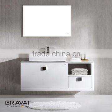 Modern hotel bathroom furniture elegant design soft close V13405W-W