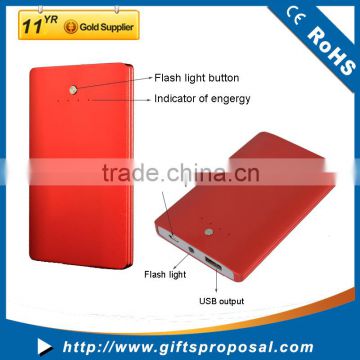 4000/5000mah aluminum Power Bank, Output 5V/1A External Mobile Charger