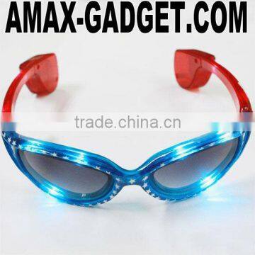 HB-002 LED sunglass Fashionable LED Sunglasses with Twelve Colors
