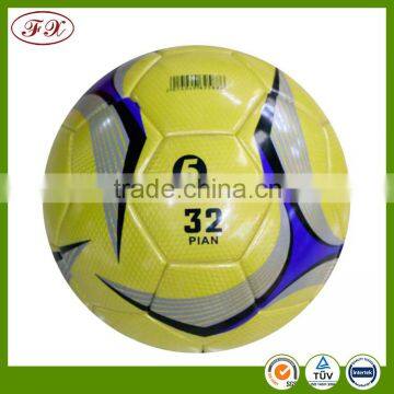 2016 custom logo TPU leather laminated promotional training footballs loyal