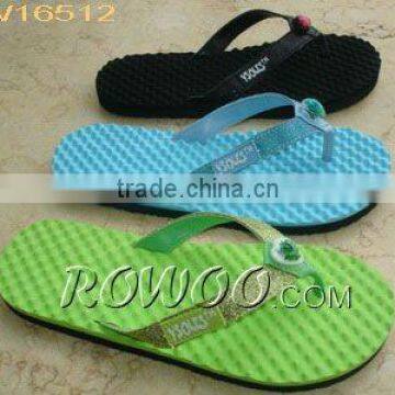 colorful super comfortable massage flip-flops