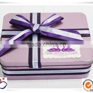 new product wedding box/custom metal box/flower tin box