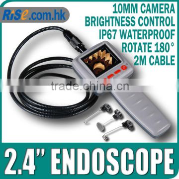 2.4" LCD Video Snake Pipe Inspection Camera Borescope Endoscope