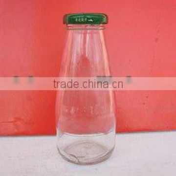 200ML high quanlity juice glass bottles with caps