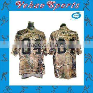 Camo American football jersey custom made with any logo and number