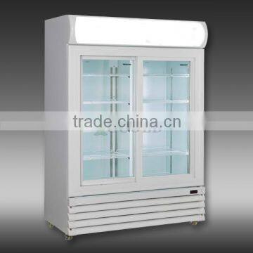 200 - 1600 LITERS DOUBLE GLASS DOORS COCA COLA DISPLAY COOLER