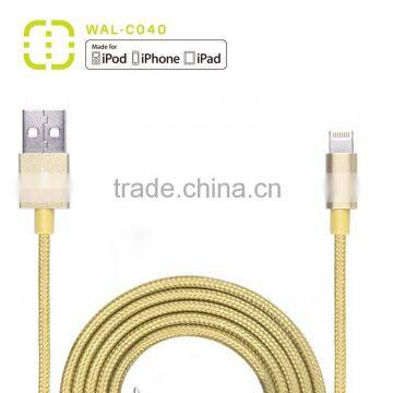 Walnut Gold Plated Mfi Usb Cable With Alu Housing photo-3
