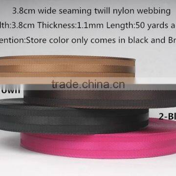 3.8cm black /red seat safty belt