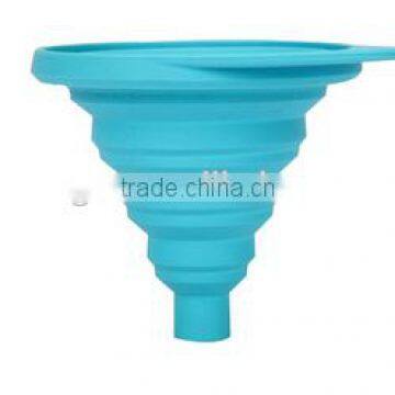 FDA mini silicone funnel folding funnel