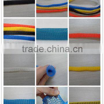 PE mesh sleeve tubular protection net for metal tube and shafts