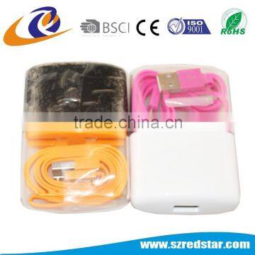 2 in 1 foldable travel wall charger