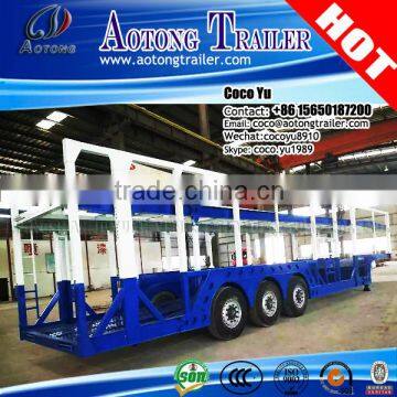 3 axis 22Meters 10 units transporting truck car carrier semi-trailer with ABS braking system