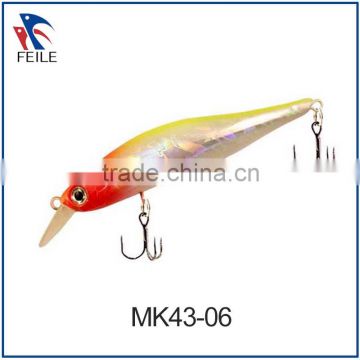 sea bass minnow fishing lures with doouble hook