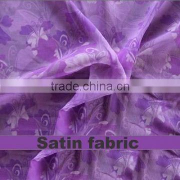 polyester satin crepe fabric for garment/home textile/dress