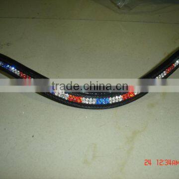 Leather Crystal Browband