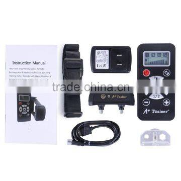 A-bomb Full-automatic Mode&Manually 800 Yards Pet Training Collar Rechargeable & Waterproof & Safe Vibrating Collar photo-4