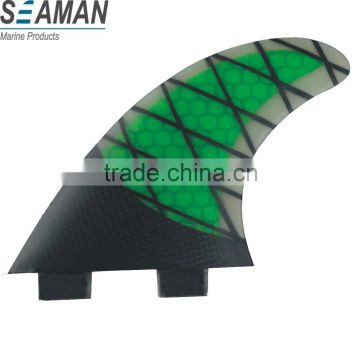 FCS Half Carbon glass fiber Honeycomb thruster surfboard fins