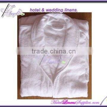 shawl collar bathrobe, terry bath robes in shawl collar style