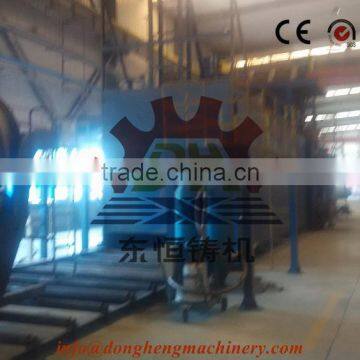 engineer install Roller Conveyor Type Sand Blasting Machine (CE)