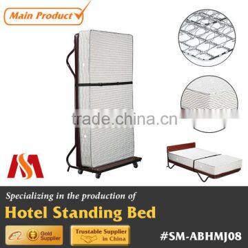 Hotel Resort Extra Adding Foldable Folding Hotel Upright Stand Bed