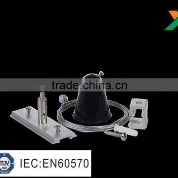 Single Phase 2 Wires Track Suspension Gears Light Fixture Parts