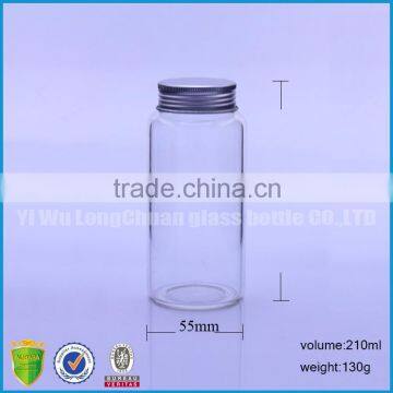 clear glass bottles with aluminum screw cap 7oz