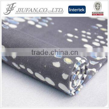 Jiufan textile printed knitting fabric for women dress