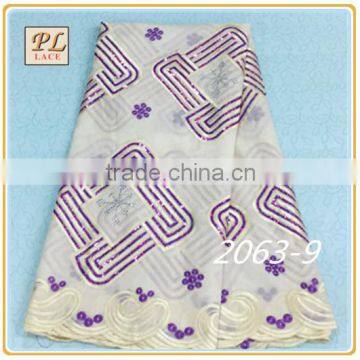 2015 New Design Top Sale Swiss Cotton Applique Lace