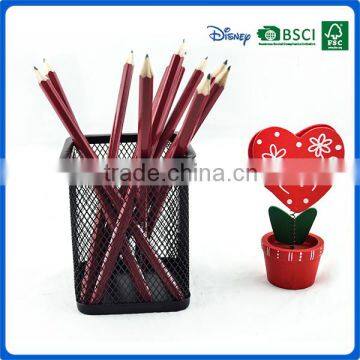 Wholesale customization high quality hexagonal HB wood pencil for growth of children