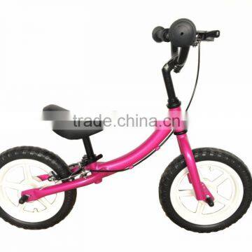 2016 12" Cheap Balance Bike Bicicleta/ 12 Classic No-Pedal Balance Bike Brown/ Light Weight Walking Bicycle for Sale(PW-T12501)