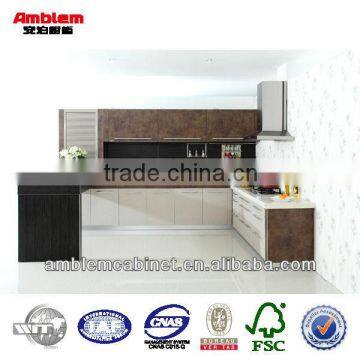 new modern kitchen cabinet with bar and roller shutter/sliding door