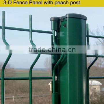 Welded wire mesh garden fence panel