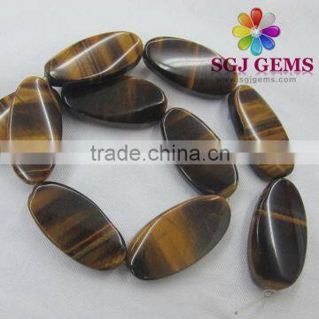 15x30 Tiger eye,Semi precious stone oval beads