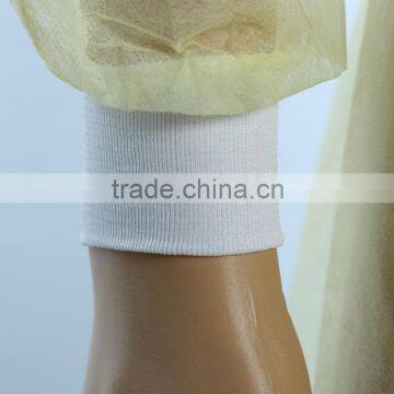 PP Nonwoven Yellow Disposable Isolation Gown photo-6