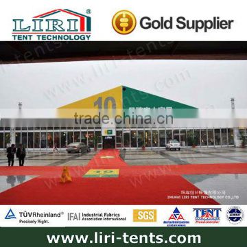 40m giant furniture exhibition tent with glass wall for promotion