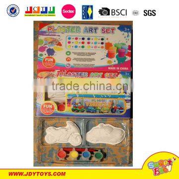 2015 new item intelligent funny kid toy DIY drawing plaster art toy set