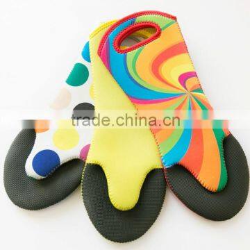 The popular Hot sell promotion trendy colorful printing neoprene kitchen oven mitts