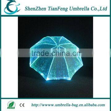 optical fiber fabric luminous decorative umbrella for festival decoration and stage shows