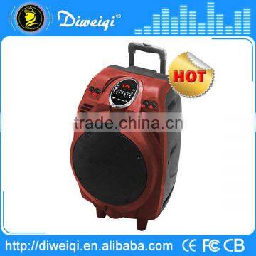 2015 best 8 inch full range speaker with trolley/sd/fm/mic