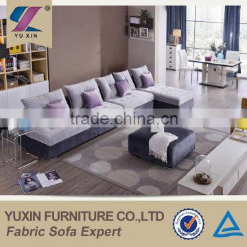 diamond buttoned purple corner sofa set home furniture corner sofa