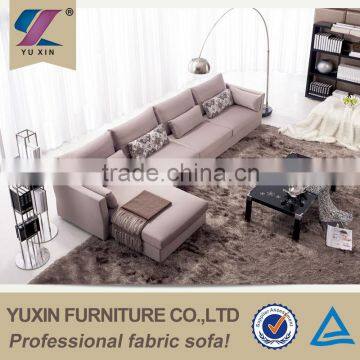 Hot fabric L-shape sofa/home fabric sofa