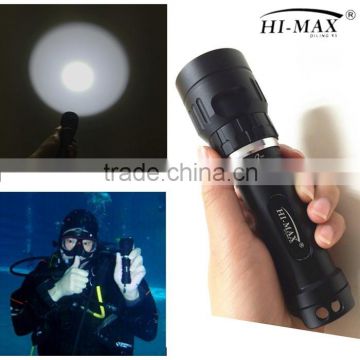 Best small professional magnetism waterproof cree xml led flashlight for diving