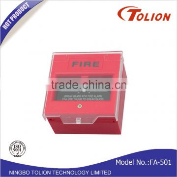 DC 24V Plastic Shell Square Manual Fire Call Point Fire Alarm Push Button