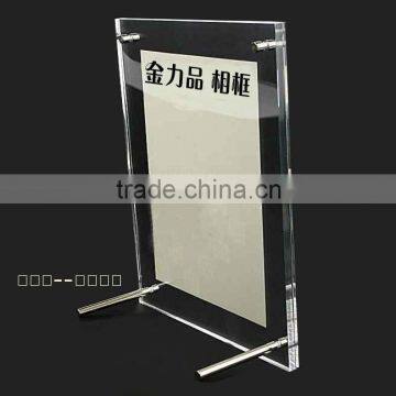 Acrylic A5 display advertising stand for magnet
