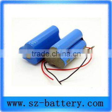 18650 rechargeable 10.8v li-ion battery pack