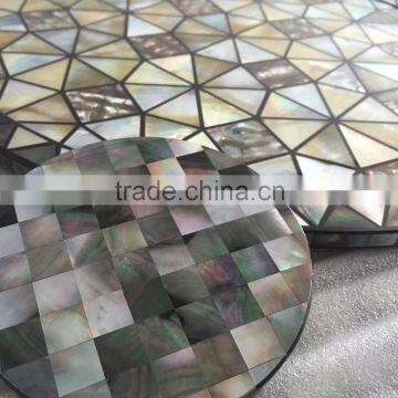 12.5*25mm Black Mother of Pearl Brick Tile for Surface Decoretion