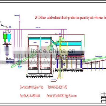 50000 Tons Per Year Horseshoe Flame Solid Sodium Silicate Production Machine